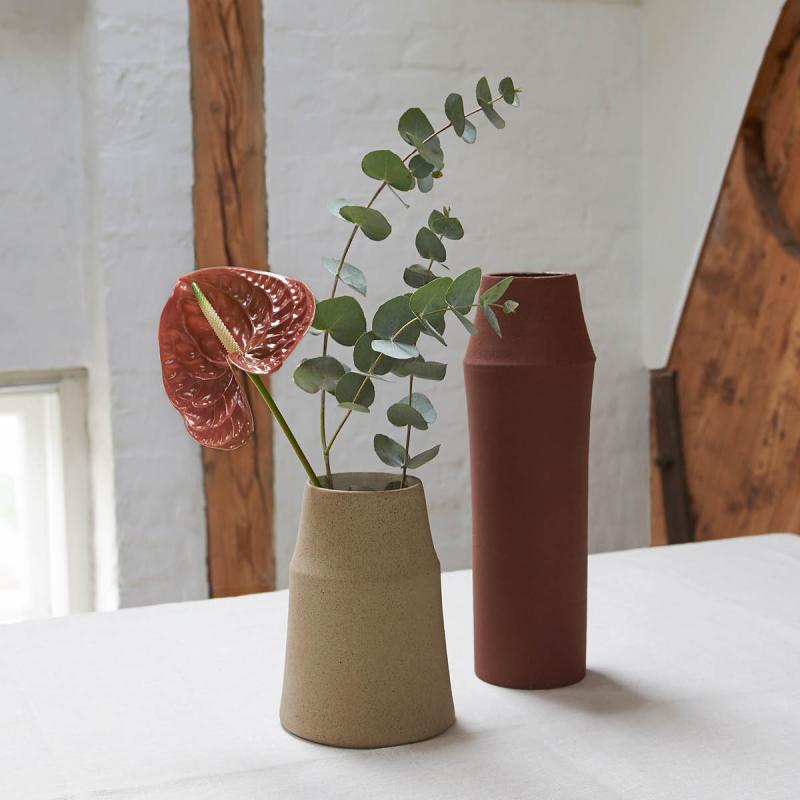 Knabstrup Keramik, Clay Vas 18 cm Terracotta - Kitchnsverige.se