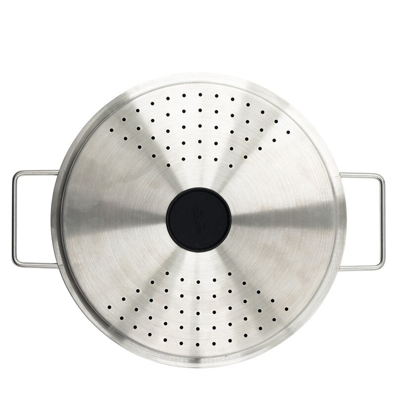 Eva Trio Hällock med silikonduk 24 cm svart/stål