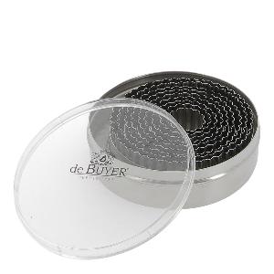de Buyer Kakformssats Rund 9 delar 3-11 cm