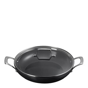 Le Creuset ENSC traktörpanna med glaslock 3,7 L 30 cm black