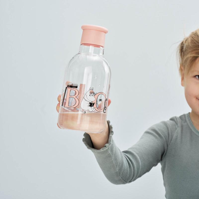RIG-TIG Mumin Drink-It Vattenflaska 50 cl Salmon/Klar
