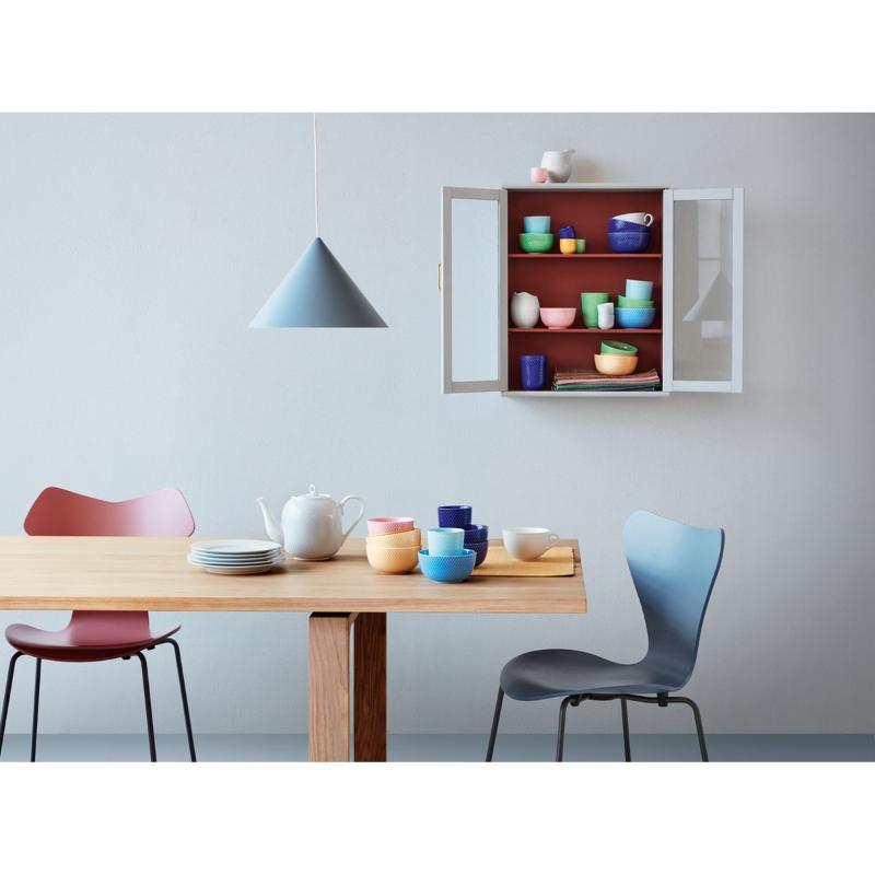 Lyngby Porcelæn Herringbone Bordstablett 43x30 cm Gul