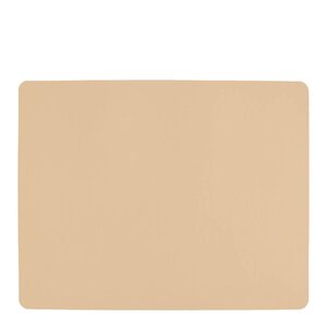 Aida Rektangulär bordstablett silikon 42x33 cm Beige