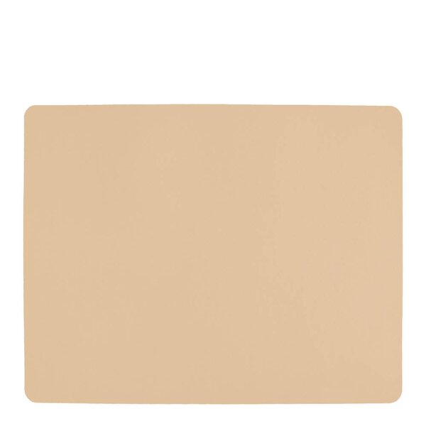 Aida Rektangulär bordstablett silikon 42x33 cm Beige