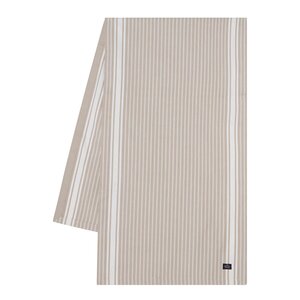 Lexington Icons randig löpare oxford 50x250 cm beige/vit