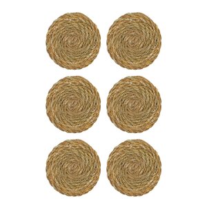 House Doctor Coaster glasunderlägg 6-pack natur