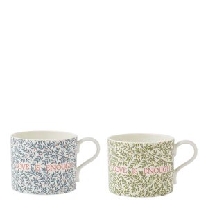 Spode Morris & Co mugg 34 cl 2-pack love is enough