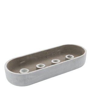 House Doctor Marb ljusstake 35 cm grå