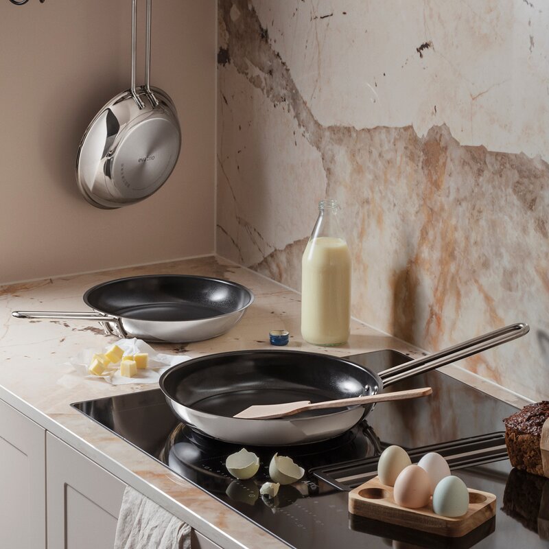 Eva Trio Stainless Steel stekpanna 28 cm keramisk Slip-Let® beläggning