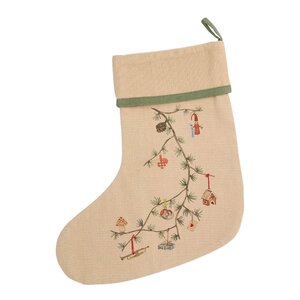 Kähler Hammershøi Christmas julstrumpa 46 cm sand