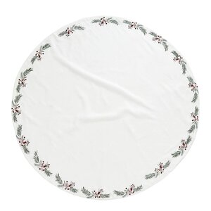 Lene Bjerre Penine julgransmatta 110 cm vit