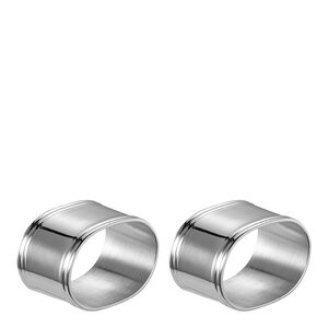 Stiernholm Nobel servettring 2-pack blankt stål