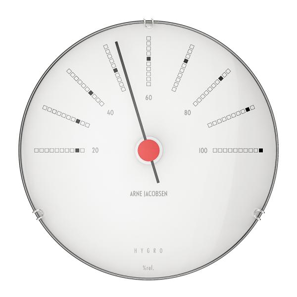 Bankers Hygrometer 12 cm Vit