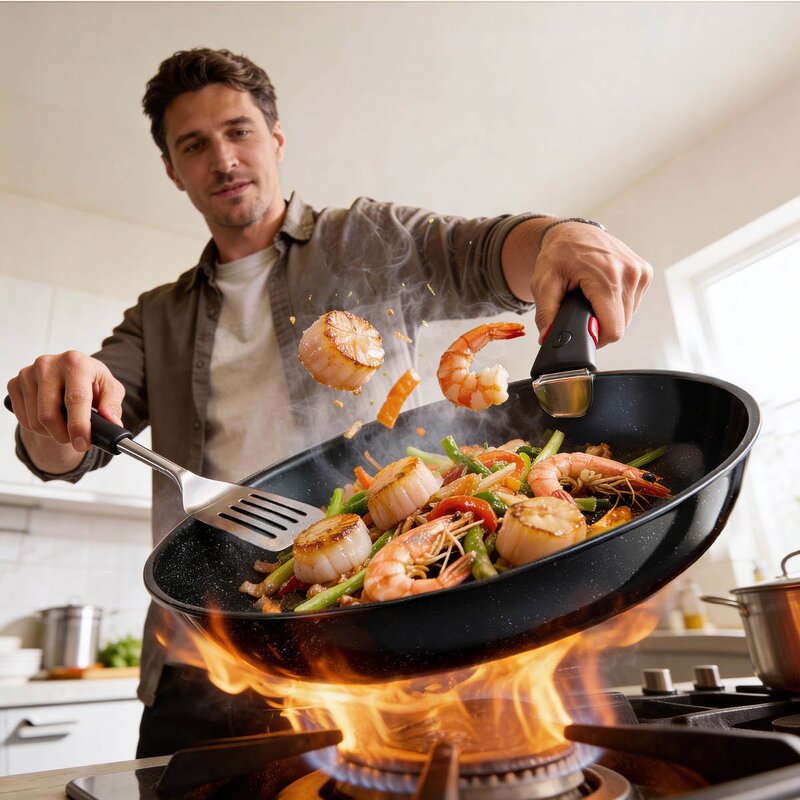Tefal Ingenio Excellence Ceramic stekpanna 3 delar keramisk