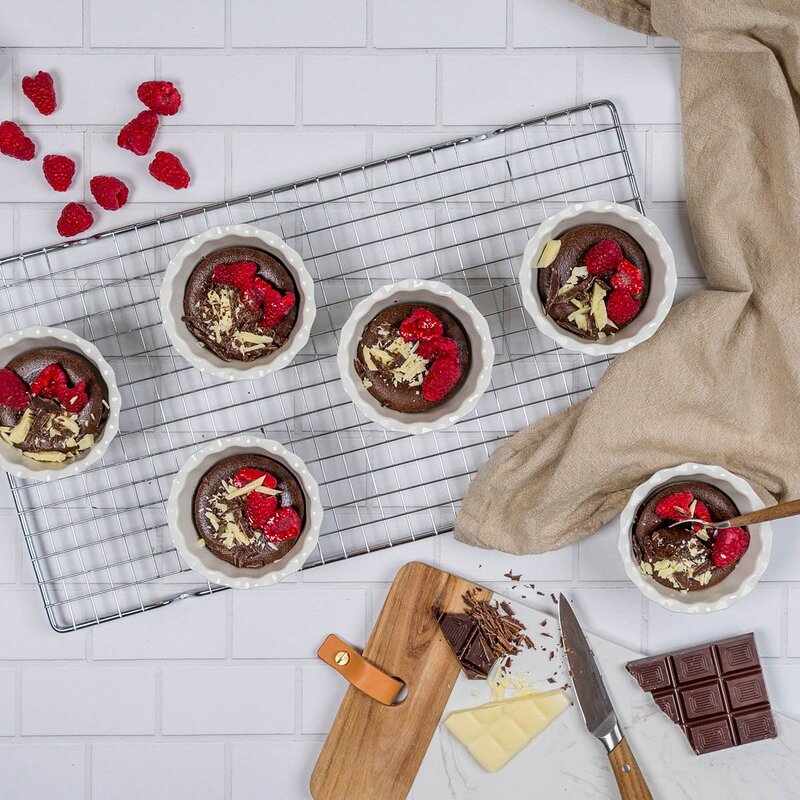 Modern House Daily Use crème brûlée form 6-pack 10 cm 20 cl vit