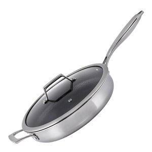 Haws Santo traktörpanna med lock 28 cm stål/svart