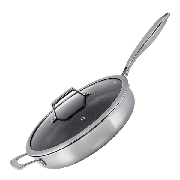 Haws Santo traktörpanna med lock 28 cm stål/svart