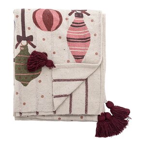 Bloomingville Ornamentia pläd 160x130 cm multi