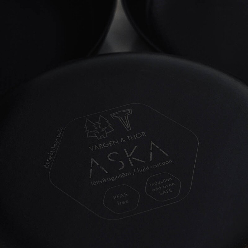 Vargen & Thor Aska gjutjärnspanna 28 cm svart