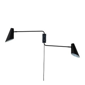 Dyberg Larsen Cale vägglampa 46 cm svart