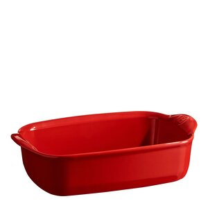 Emile Henry Ugnsform rektangulär 22 cm 0,7 L röd