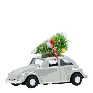 House Doctor Xmas Car julpynt bil mini 8,5 cm silver