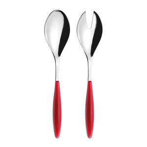 Guzzini Feeling salladsbestick 25 cm 2 delar clear red