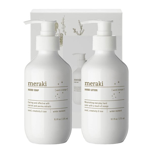 Meraki Presentask Winter Moment handvård 275 ml 2-pack Warm Orange