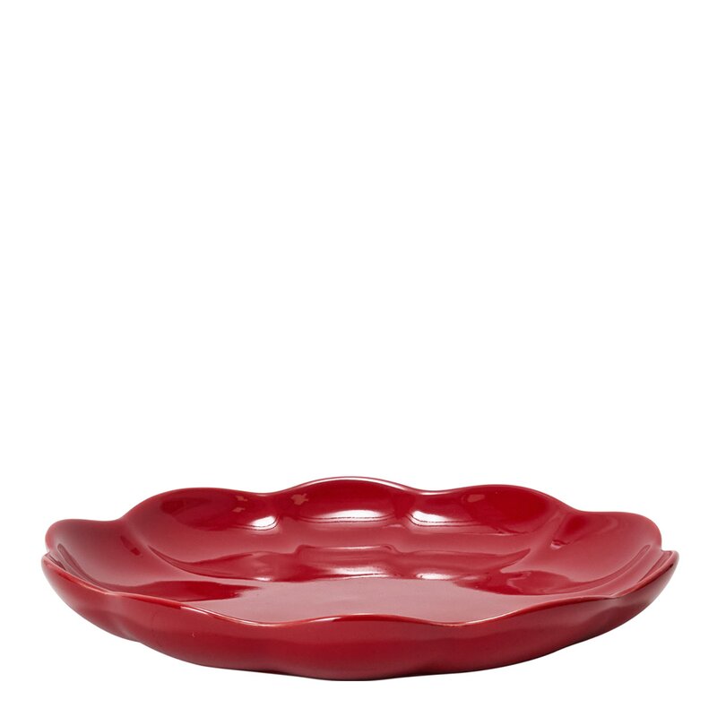 Stiernholm Lotus tallrik 22 cm röd