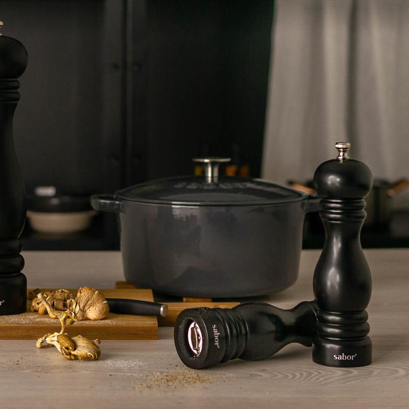 Sabor Pepparkvarn 20 cm Matt Svart