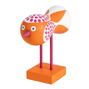 Design House Stockholm Lisa Larson Birds 1967 No.8 figur 16 cm orange