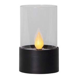 Star Trading Puloun solcellslykta 481-53 14x8,5 cm svart