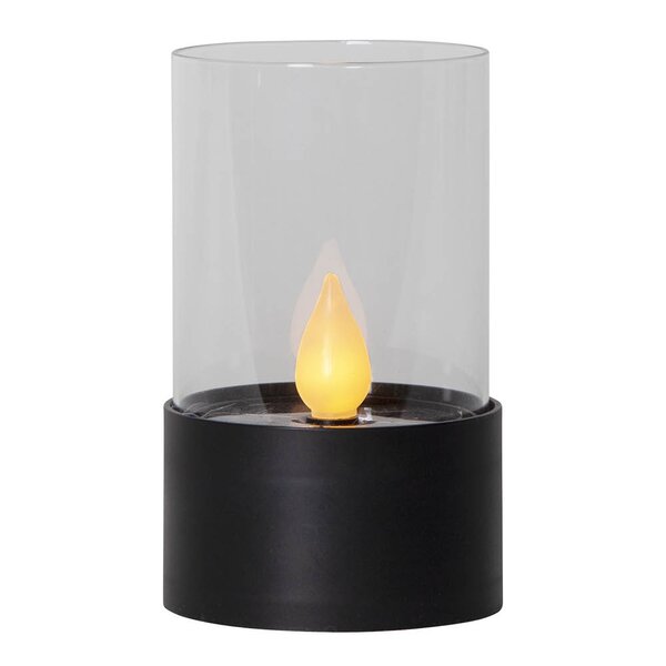 Star Trading Puloun solcellslykta 481-53 14x8,5 cm svart