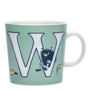 MoominArabia Muminmugg bokstav W 40 cl grön