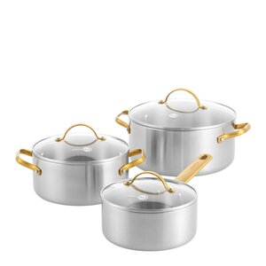 GreenPan Padova Reserve 3-lagers rostfritt stål kokkärlsset 6 delar