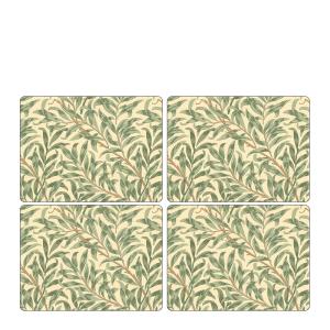 Morris & Co Willow Bough Bordstablett 30x40 cm 4-pack grön