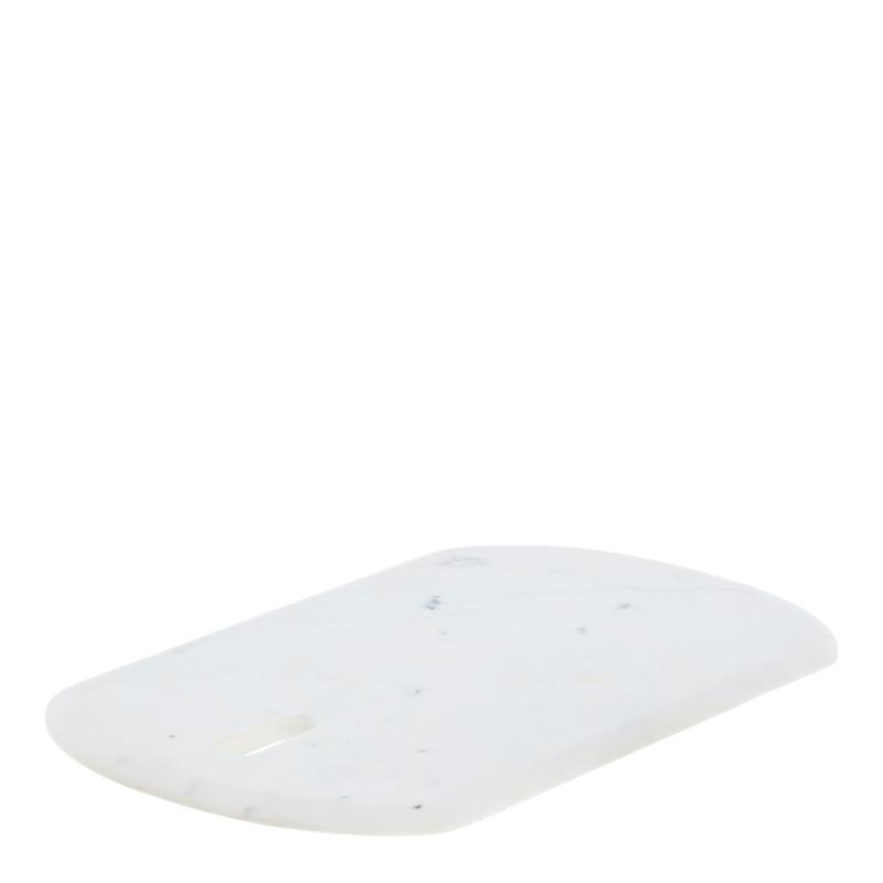 Lene Bjerre Ellia serveringsbricka 45x30 vit marmor