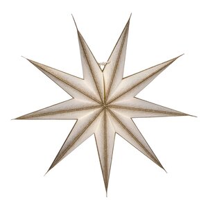 House Doctor 9 Point adventsstjärna 45 cm off-white champagne