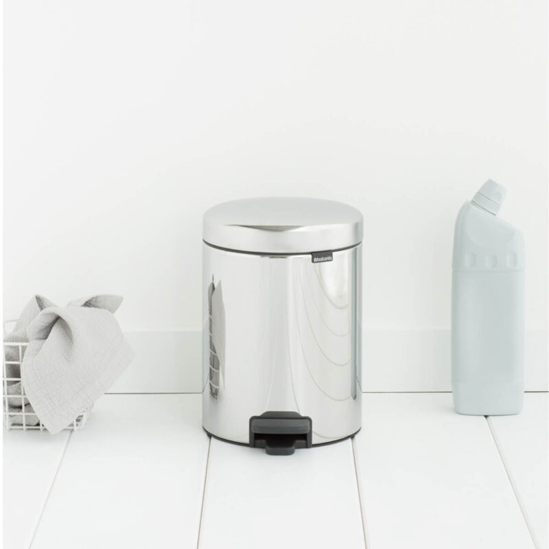 Brabantia NewIcon pedalhink 5 L blankt stål