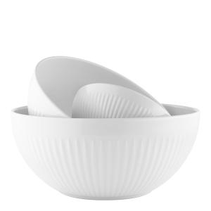 Eva Trio Legio Nova Skålset 0,5/1,8/3,2 L 3 delar Vit