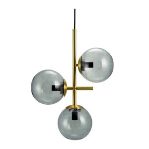 Dyberg Larsen COMO pendellampa 60 cm rök/mässing