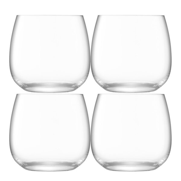LSA International Borough vattenglas 37 cl 4-pack klar