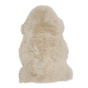 Natures Collection Fårskinn New Zealand lång ull 100 cm black