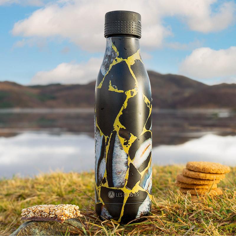 Les Artistes Bottle Up Termoflaska 50 cl Svart Marmor