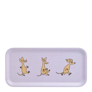 Muurla Mumin bricka  27x13 cm Retro Sniff lila