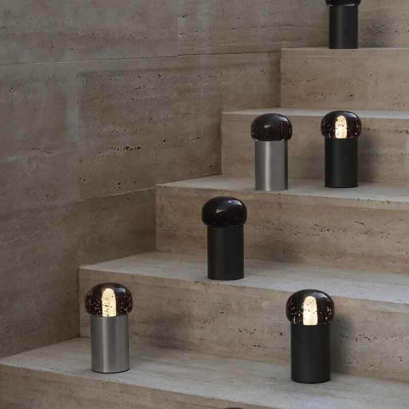 Blomus Iris LED-lampa 18 cm gun metal