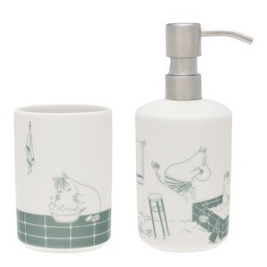 MoominArabia Mumin tvålpump + tandborsthållare badstund  