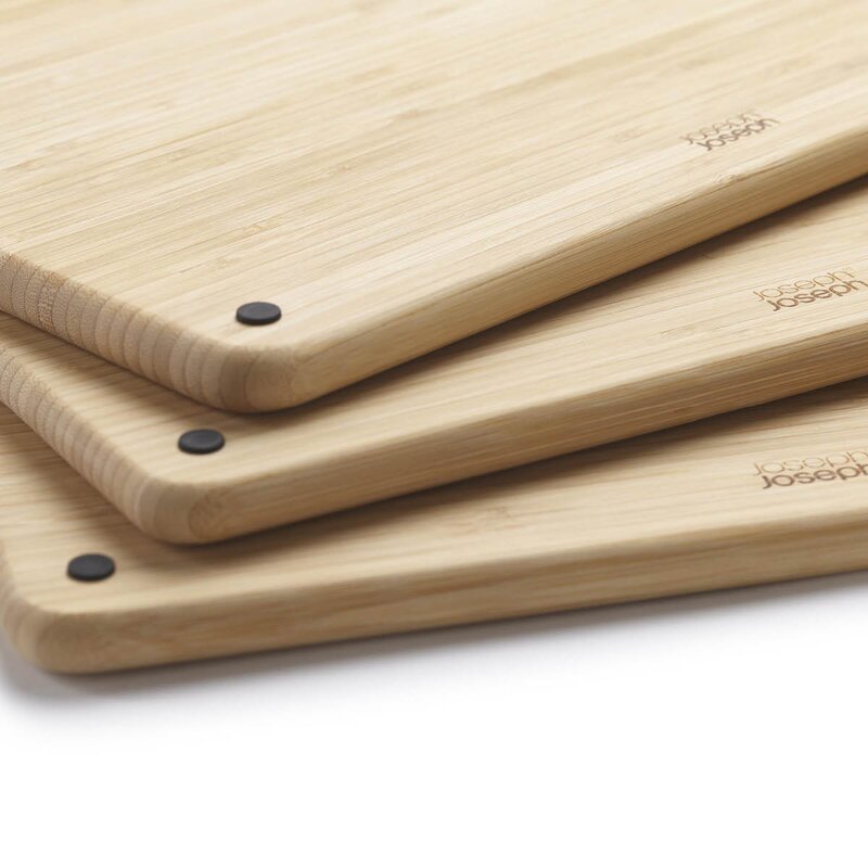 Joseph Joseph Folio skärbräda i bambu 34x24 cm 3-pack