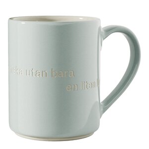 Design House Stockholm Astrid Lindgren Mugg Mintgrön Annars är man ingen människa