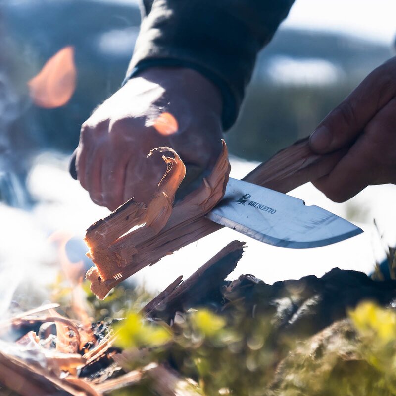 Brusletto Villmarka allroundkniv 29 cm olivträ